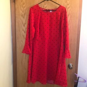 Old navy red polka dot dress